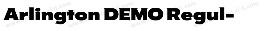 Arlington DEMO Regul字体转换